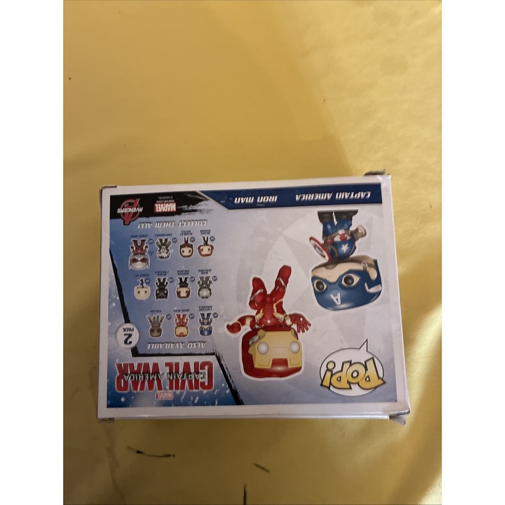 Funko Pop Captain America & Iron Man 2-Pack Civil War Marvel Collector Corps - Picture 3 of 7